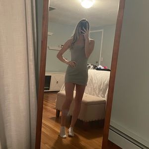 Grey mini tank top dress H&M NWOT